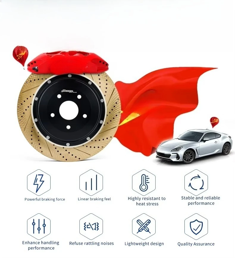 

ROTORA New 4 Piston Brake Caliper RS555 Kit for 2024 Dongfeng Fengshen Yixuan Elantra/K3/C520 Aion S OE 8x0615424b 12-Month