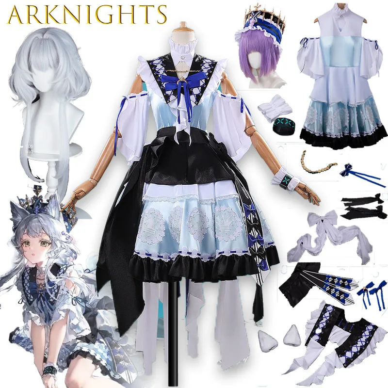 

Game Arknights Rosmontis Cosplay Costume Uniform Halloween Carnival Party Christmas Play Role Clothes Clothing Lolita party cos