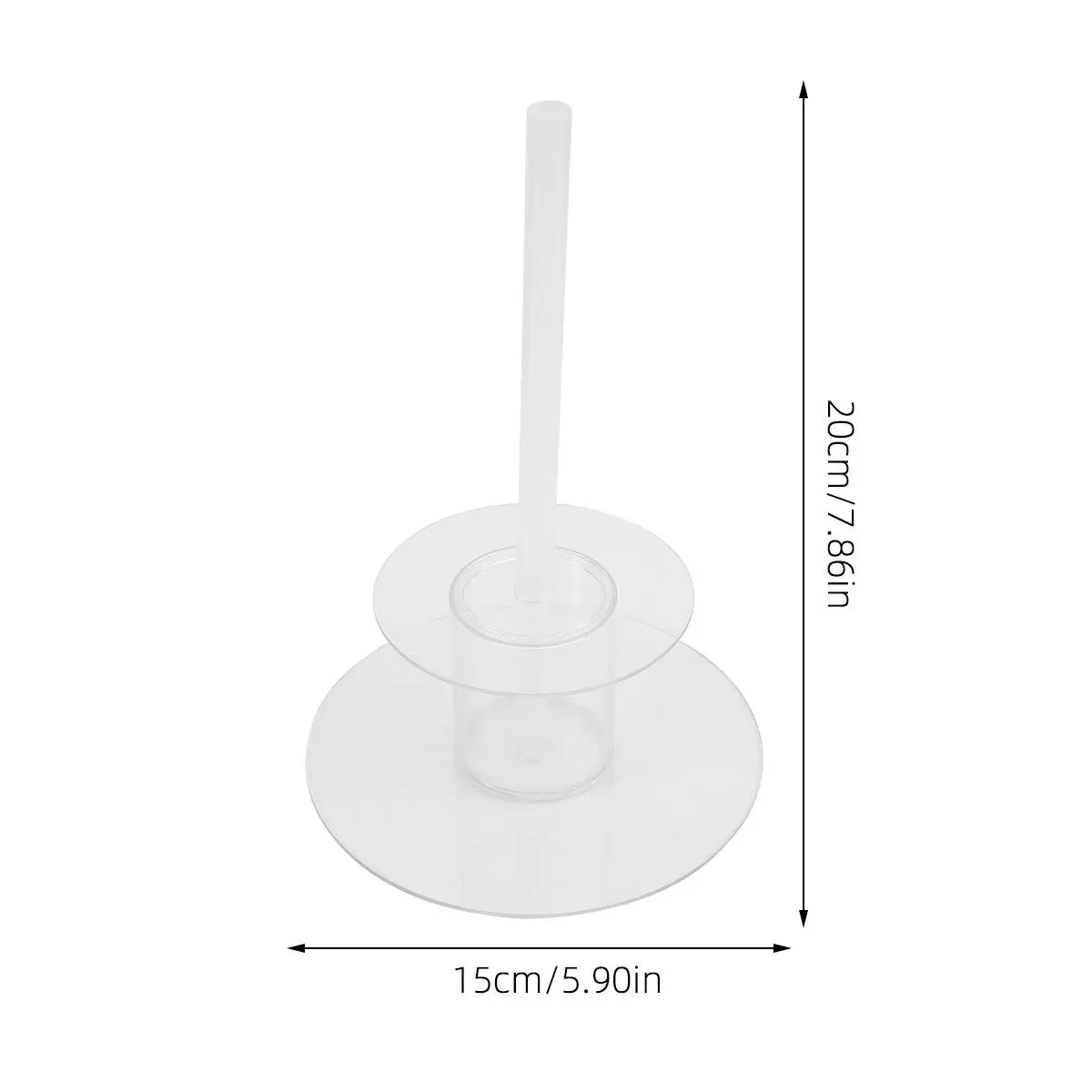Cake Piling Stands for Cakes Fully Transparent Layered Design Easy Assembly Food-Grade Plastic Household Baking Tools