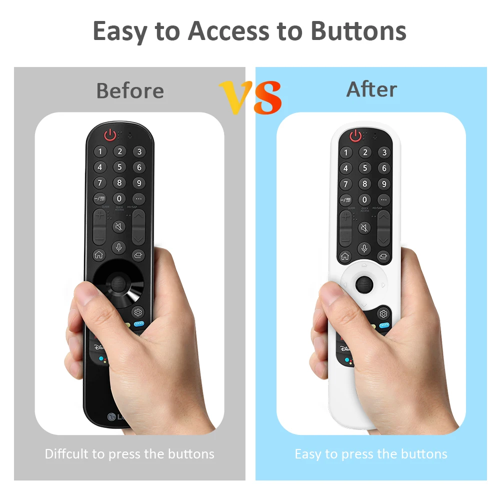 Silicone Protective Remote Control Covers For LG Smart TV AN-MR21GA/MR21GC For LG OLED TV Magic Remote AN-MR21N Remote Case