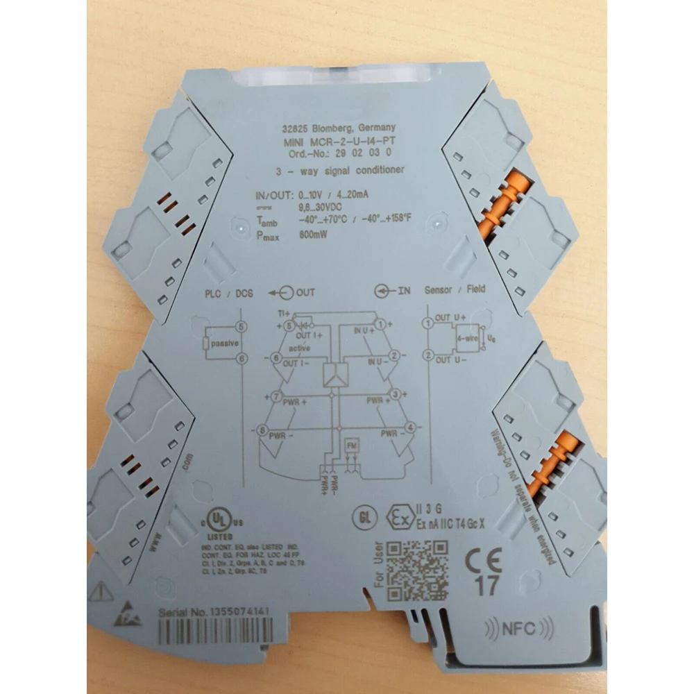 New MINI MCR-2-U-I4-PT 2902030 3-Way Signal Conditioner 0V...10V 4mA...20mA For Phoenix High Quality