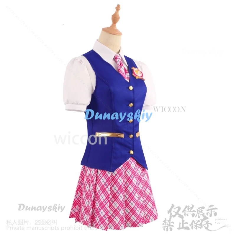 Anime Movie Barbieee Cosplay Uniforme scolastica Abito Gonna Cappotto Lolita Parrucca per donna Ragazza Halloween Natale Personalizzato