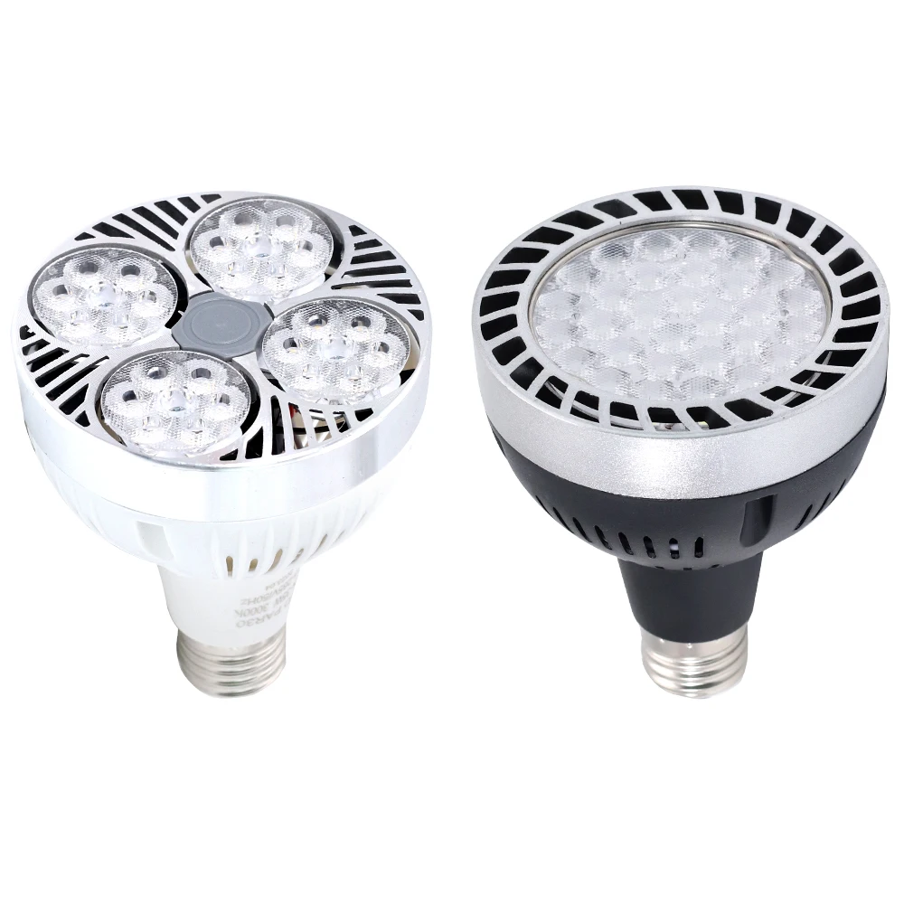 Bombilla LED PAR30 de 35W/45W E27, Súper Brillante, Ahorro de Energía, 220V, Foco, Luz Diurna, Proyector, Iluminación