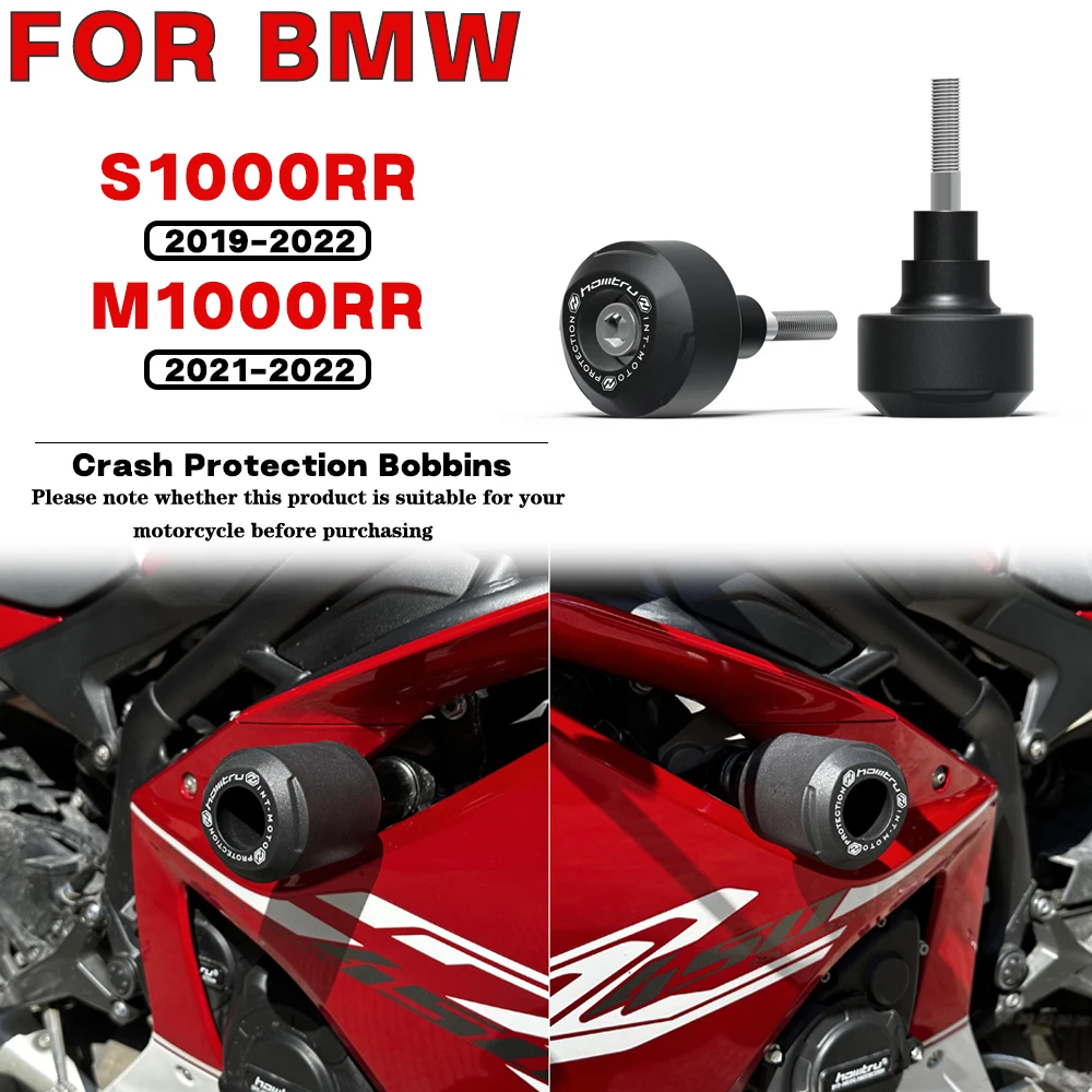 

For BMW S1000RR M1000RR 2019 2020-2022 Motorcycle Frame Crash Protection Sliders Falling Protector Kit Engine Protect Bobbins