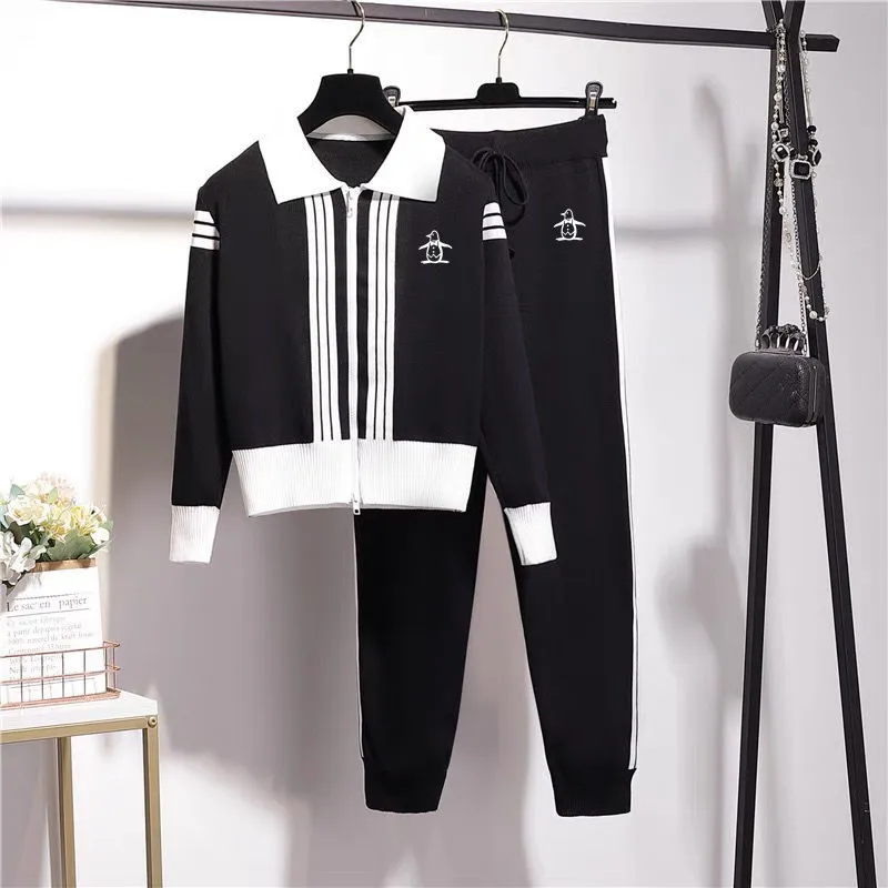 Golf set two-piece sweater golf suit women\'s sports autumn new tennis pants set breathableWeights women\'s casual fashion Y2k set