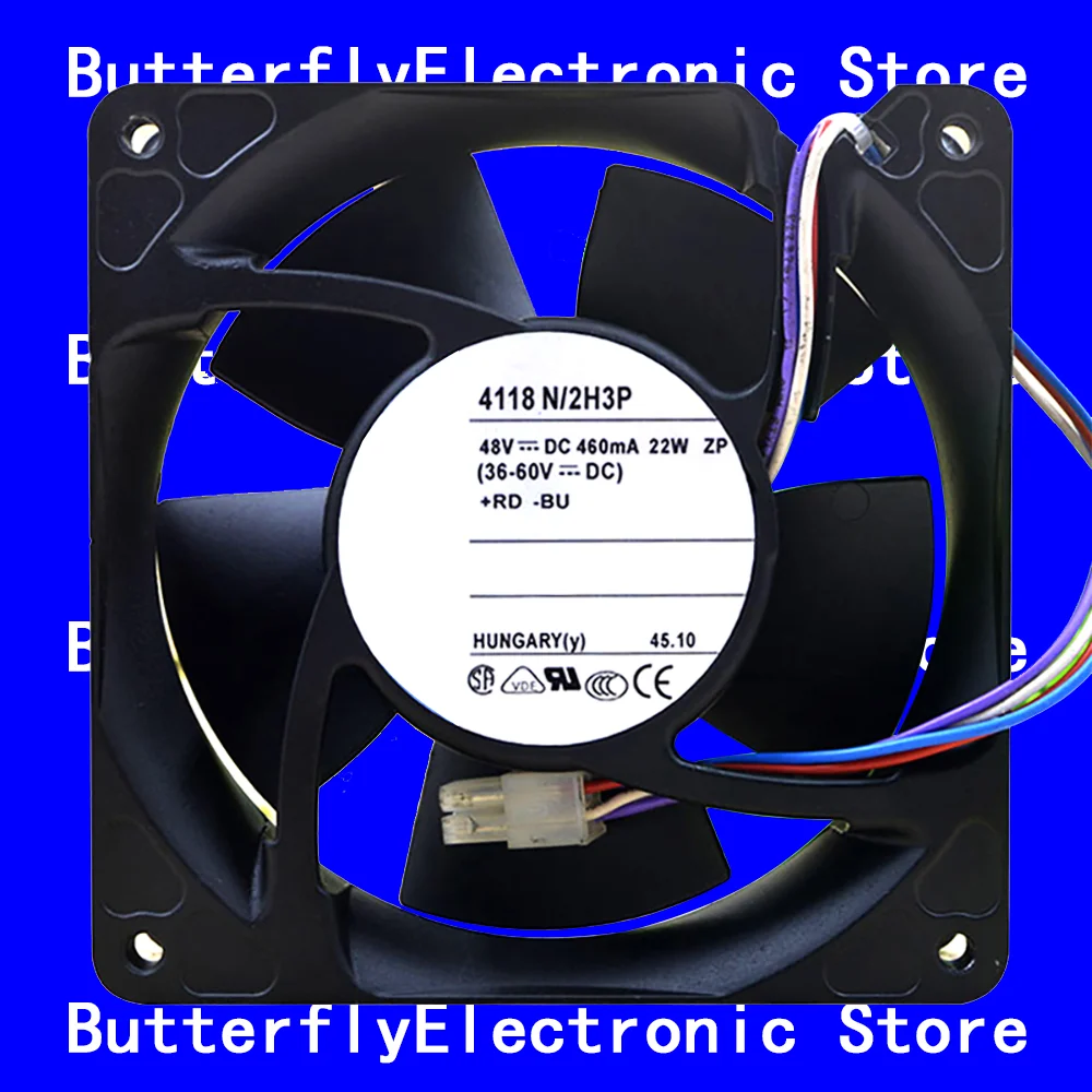NEW ORIGINAL 4118N/2H3P DC 48V 22W COOLING FAN 12038 12CM 120*120*38MM