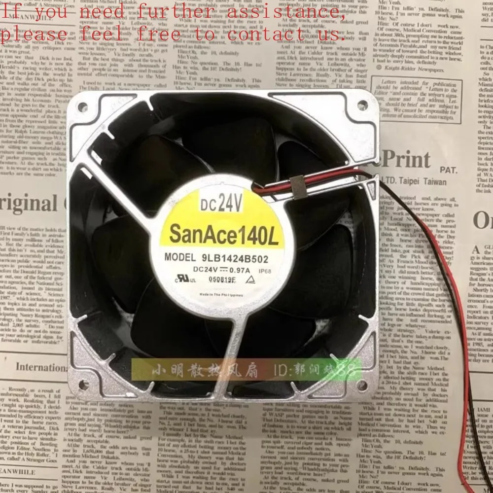 

For SANYO SANACE140L 9LB1424B502 24V 0.97A 14050 High temperature resistant, axial flow fan