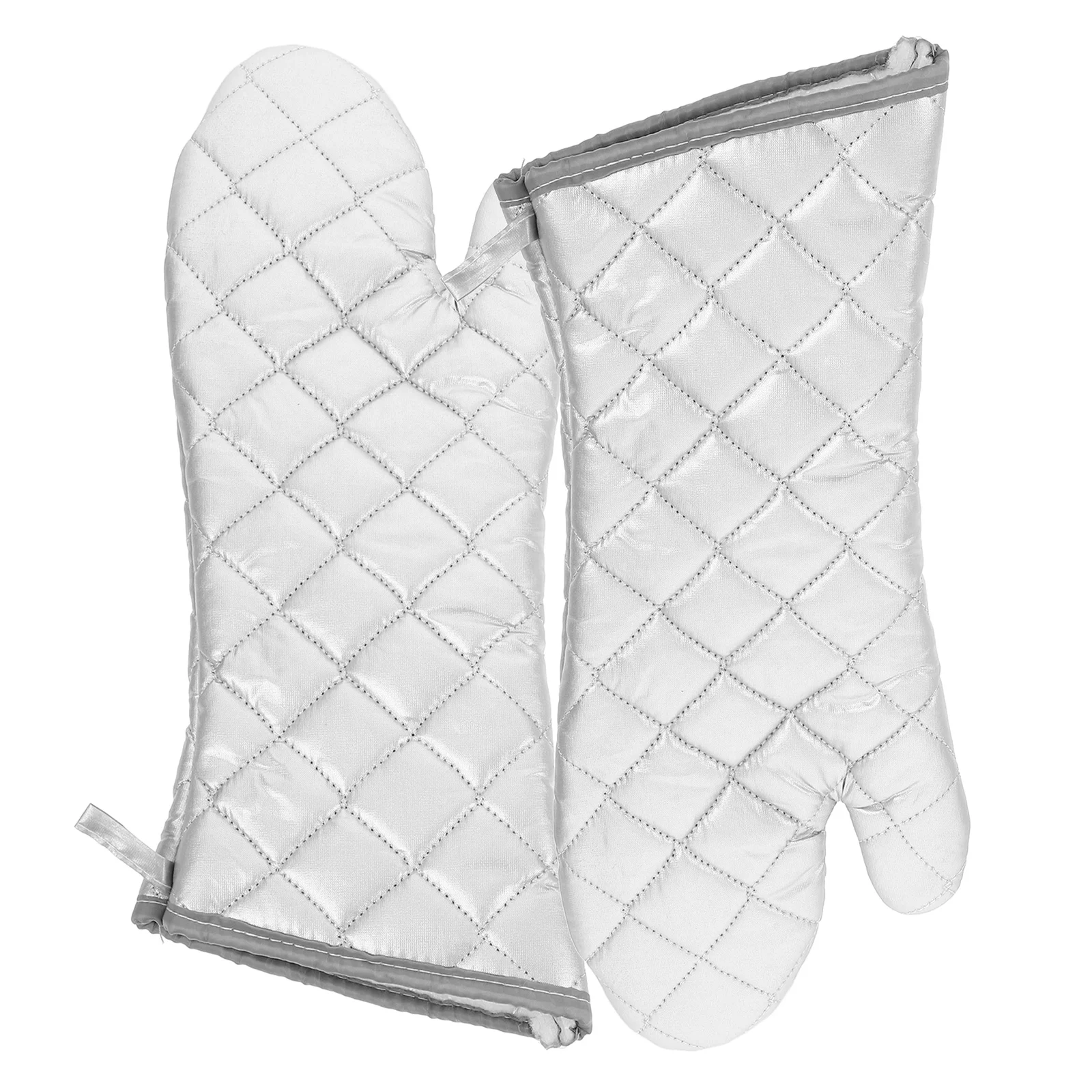 

2Pcs Insulation Gloves High Temperature Resistant Oven Mitts Baking Hand Cover Kitchen Linen Work Heat Proof Commercial