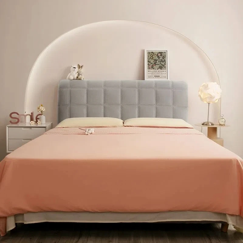 Full Wrap Home Decoration Solid Wood Bedside Cover Thicken Universal Bedside Protective Cover Velvet Surface Bedside Dust Cover