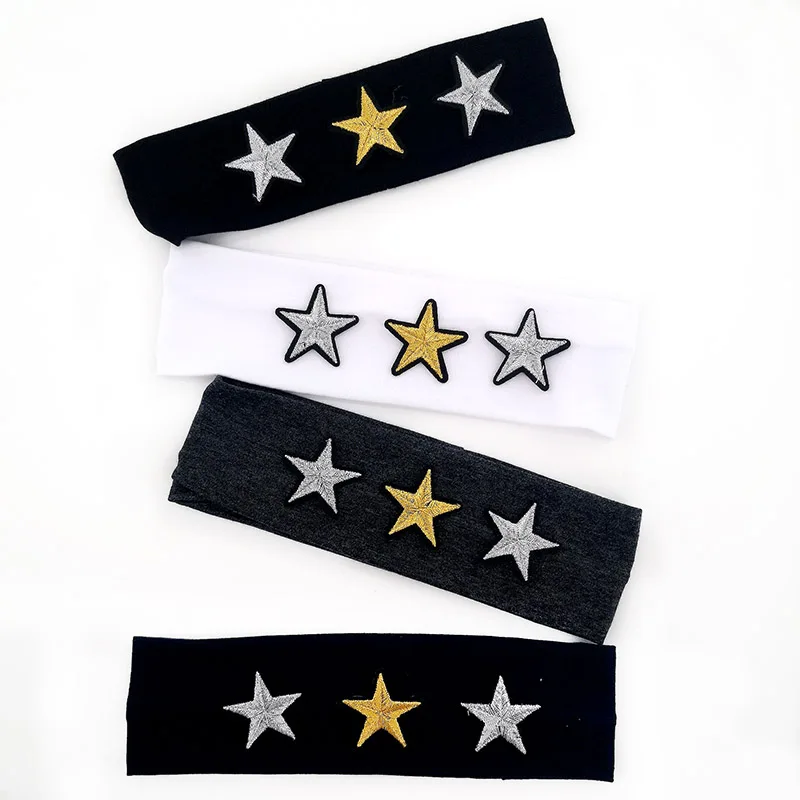 Summer Casual Star Cotton Headband for Baby Girls Hair accessories New Toddler Kids Soft Elastic Hairbands Head Bands