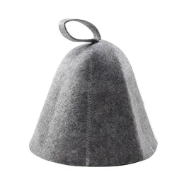 Anti Heat Sauna Hat Thicken Wool Felt Shower Cap Hair Turban Quickly Towel Drying Towel Hats Sauna Bathroom Accessories