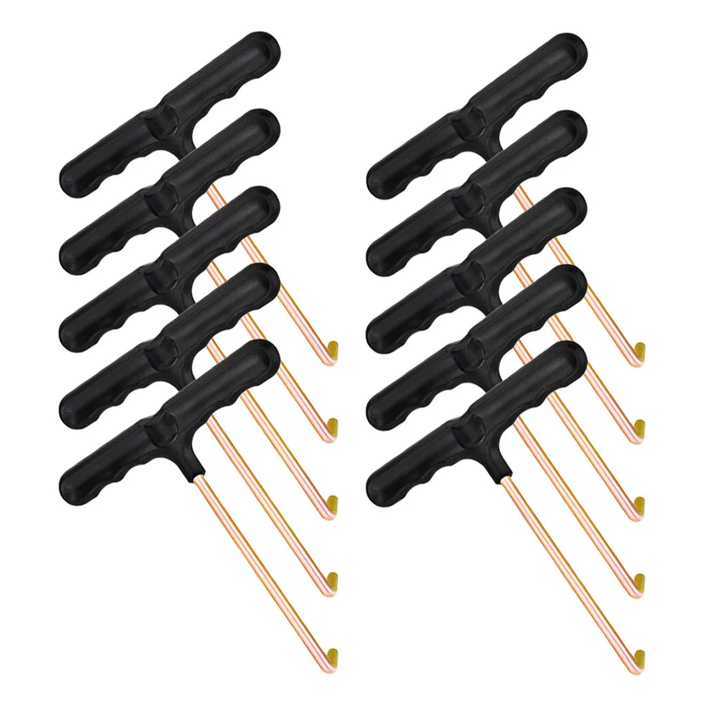 

10 шт. Профессиональные портативные прочные натяжители для шнурков для коньков, роликовых коньков, хоккейных ботинок с изогнутым профилем