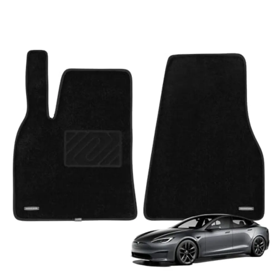 

Superior Carpet Front Row Floor Mats for 2012-2020 Tesla Model S 0.6-Inch Ultra-Thick Noise-Reducing All-Weather Waterproof Ant