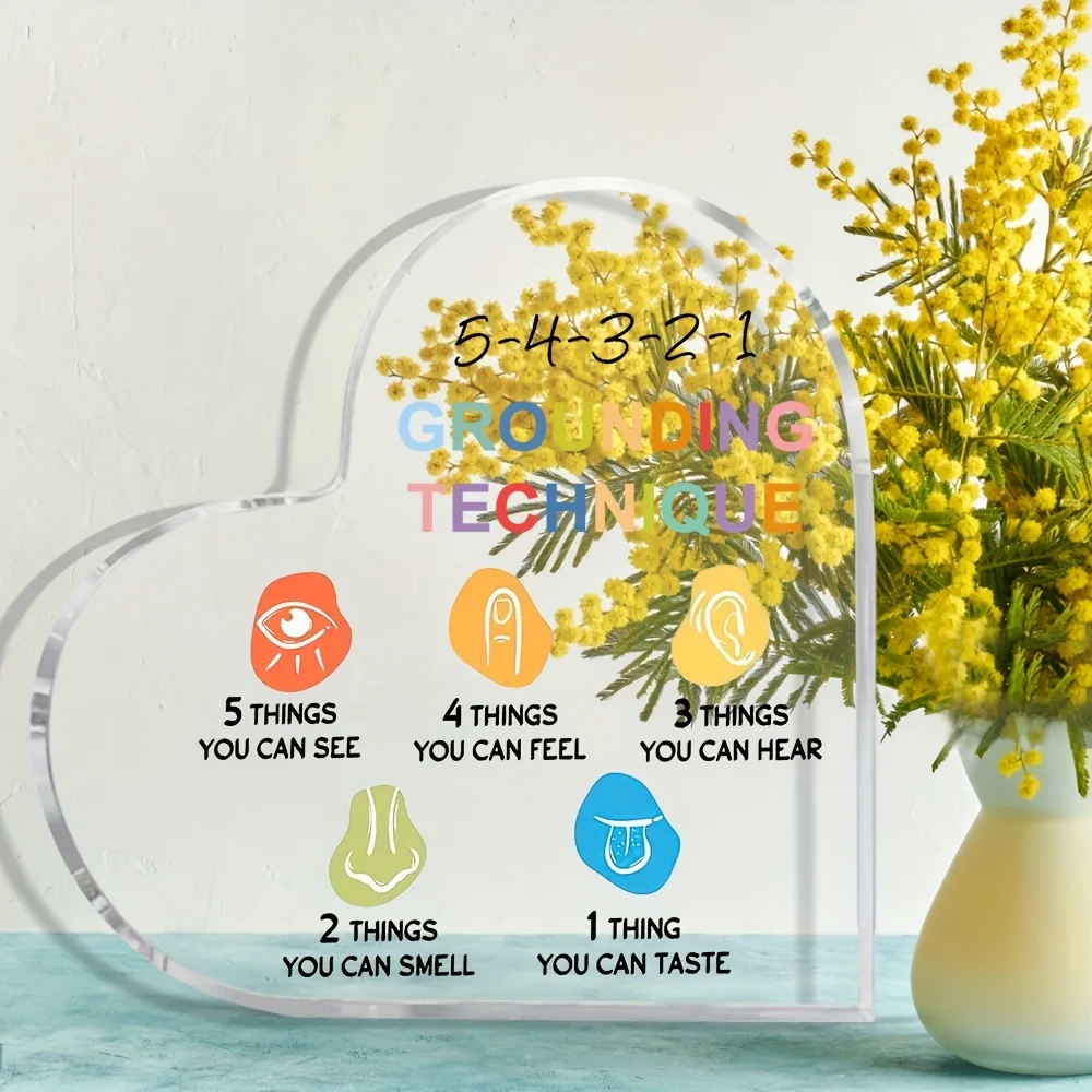 2D Flat, 1pc Clear Acrylic Heart-Shaped Display Stand, Perfect Gift for Mother's Day, Father's Day, Wife's Birthday