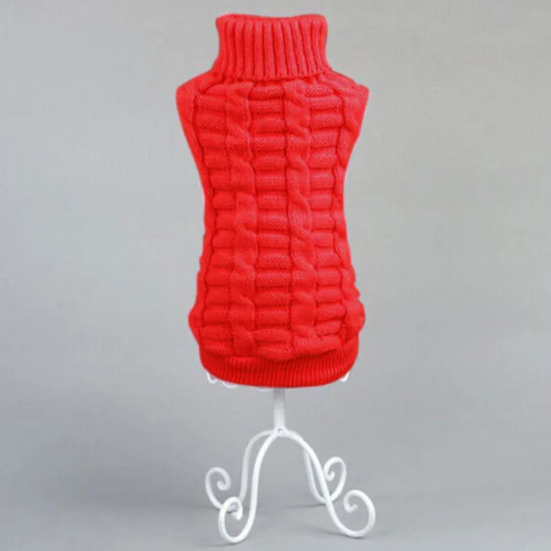 Large Small Cute Pet Dog Knitwear Outdoor Warm Puppy Coats Sweater Clothes Jumper