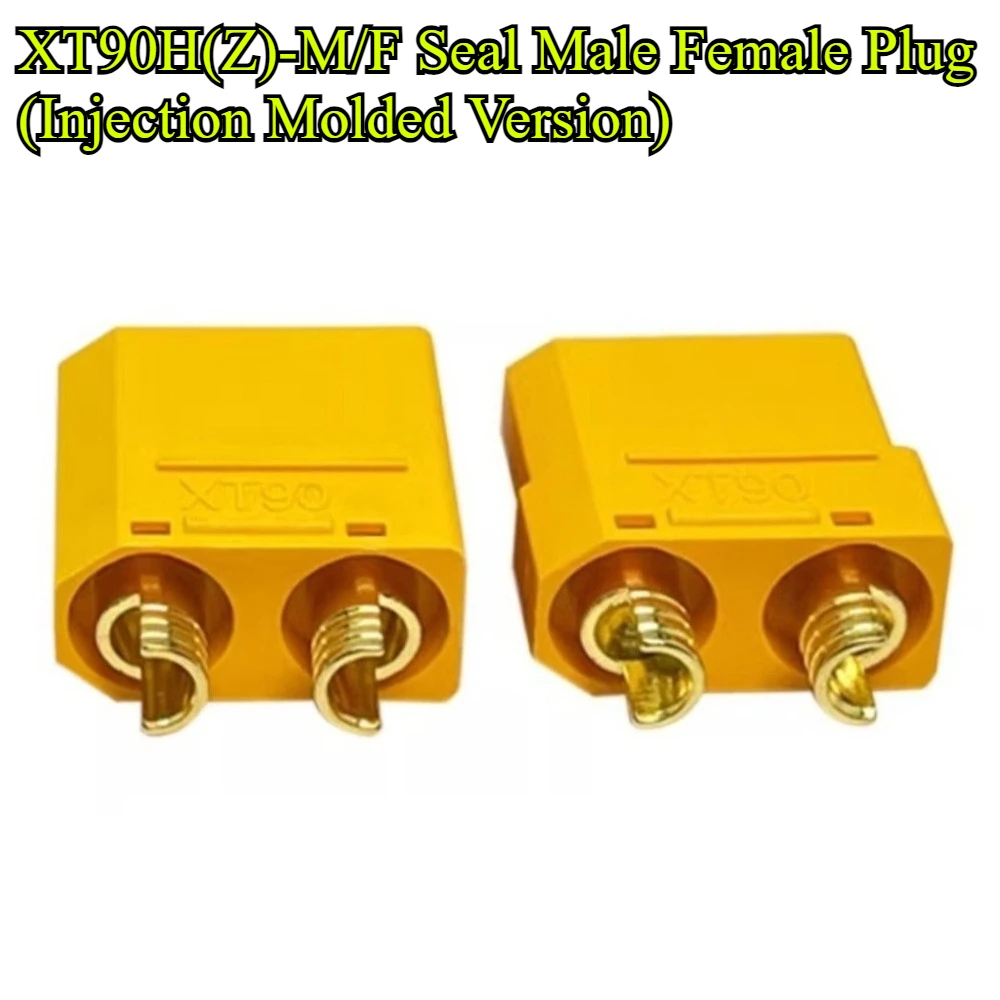 Xt90h xt90h (z) macho fêmea oco/plugue de vedação com fio 10cm/20/30cm 10awg fio de silicone para rc lipo bateria adaptador de carga