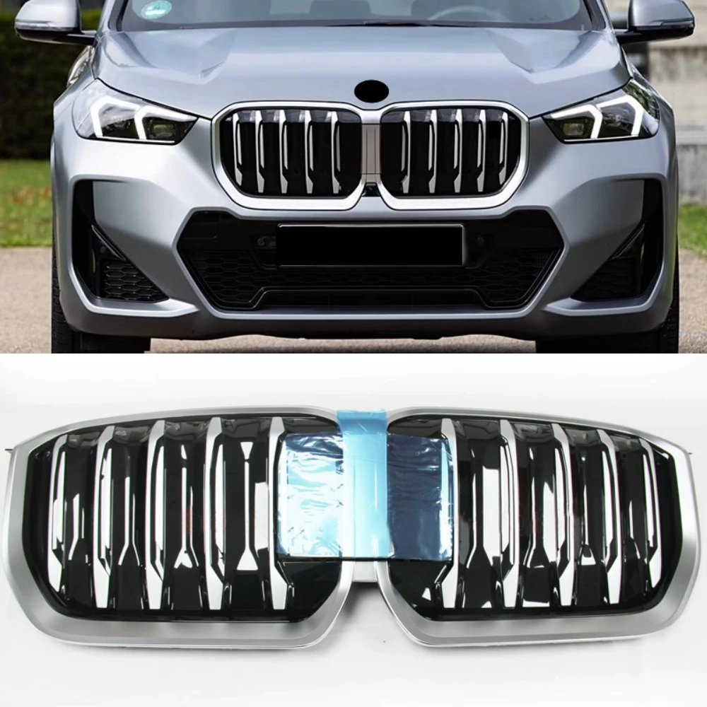 Car Front Bumper Grill for BMW iX1 U12 Mask Net Radiator Grille body kit Car Accessories