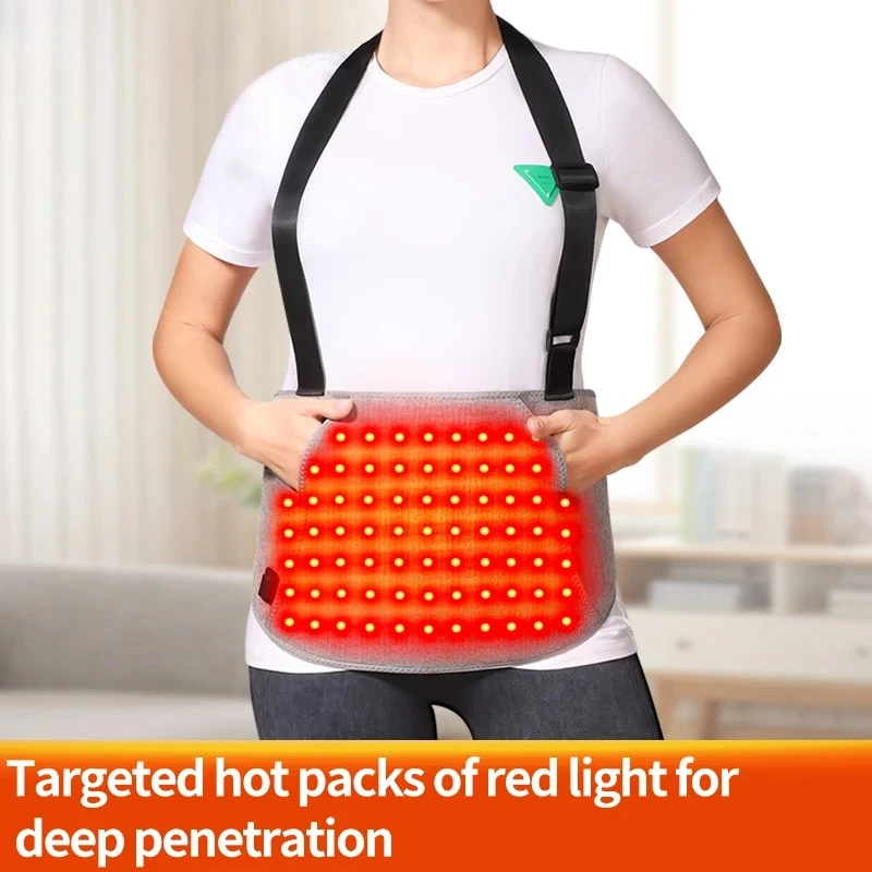 

Red Light Hot Compress Heating Waist Abdomen Abdominal Hot Compress Suitable for Women Present To Family Members Gift Uterus