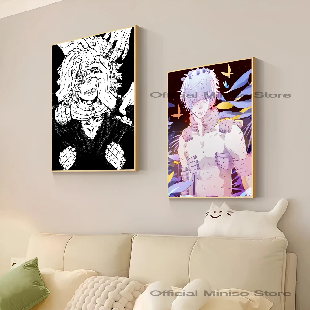 1szt My Hero Academia Tomura Shigaraki Anime Plakat Samoprzylepna Sztuka Wodoodporna Papierowa Naklejka Kawiarnia Bar Pokój Dekoracja Ścienna