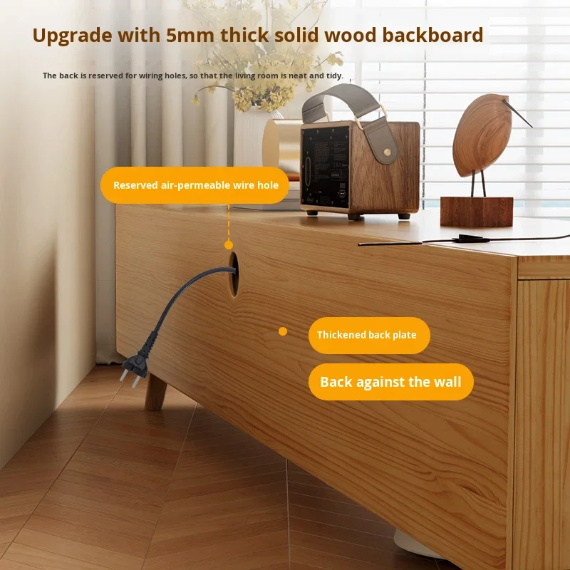 Complete Wooden Modern Tv Stand and Coffee Table Set Luxury Tv Cabinet Living Room Tv Table for Living Room Decoration Furniture