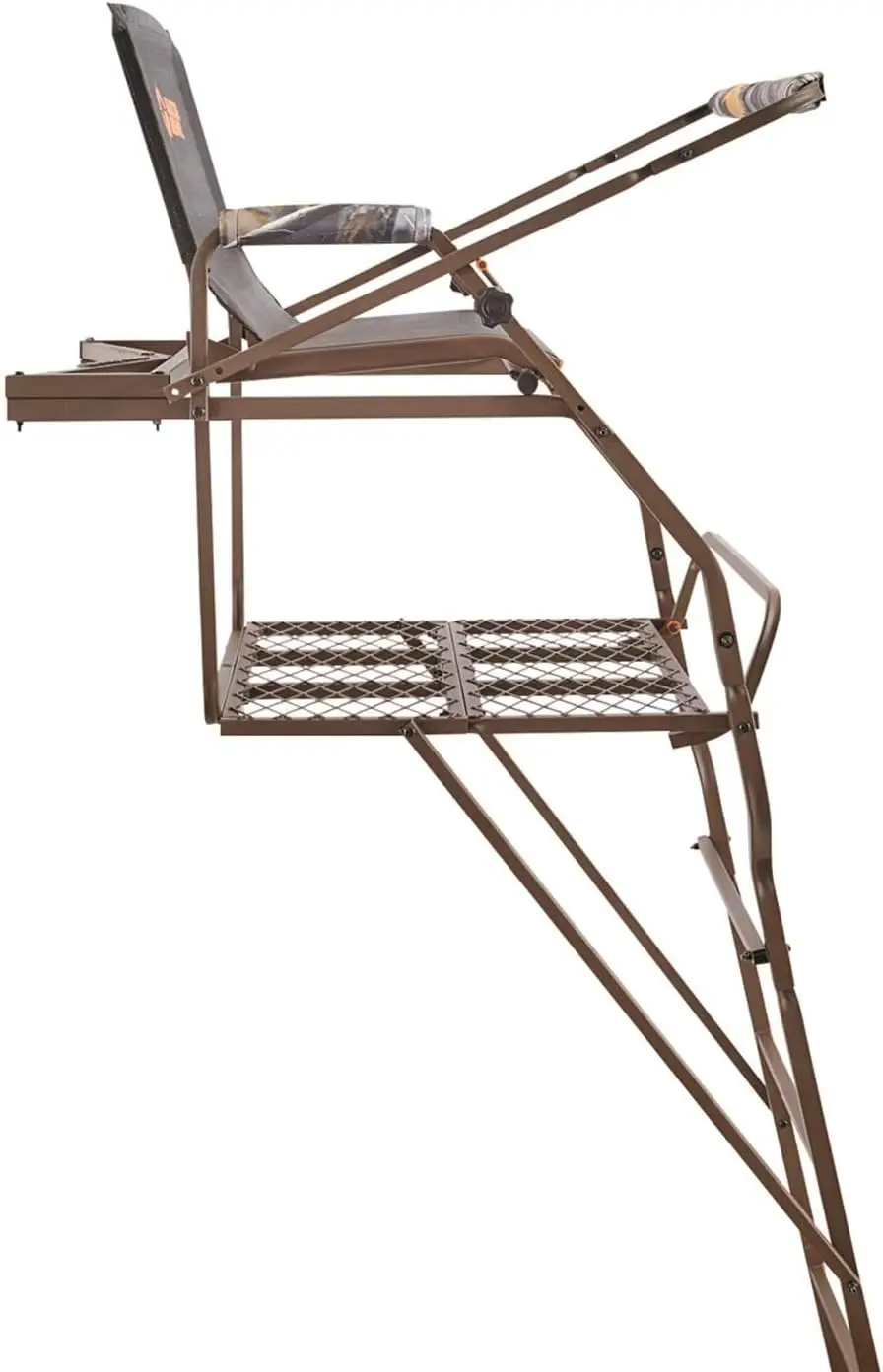 Soporte de árbol de escalera de 18' para caza, asiento de caza, escalada, accesorios de equipo de caza