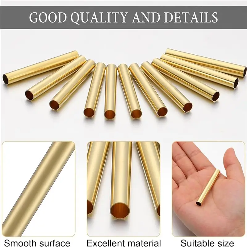 A67P-50 Pieces 7Mm Slim Pen Tube Pen Tube Replacement Accessories 2-1/32 Inch Long Slim Replacement Tube Twist Supplies