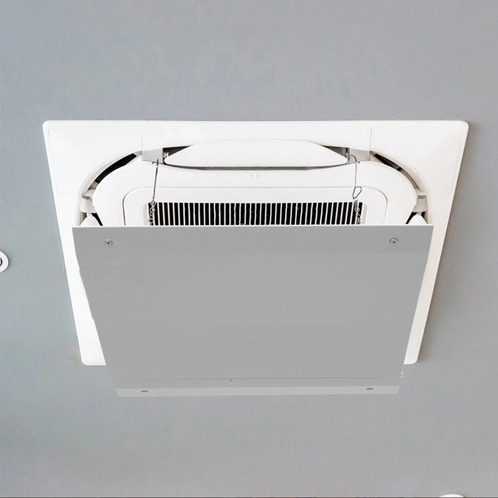 Square Air Vent Deflector Adjustable Airflow Guide For Ceiling Central Ac Outlet Durable Abs Windshield Anti Direct