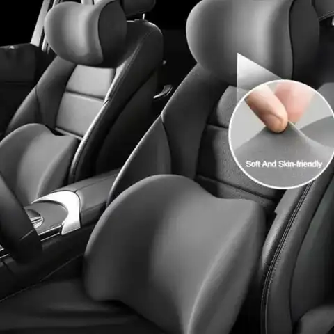 자동차 머리 받침 및 요추 지지대 자동차 목 베개 허리 쿠션 운전석 등받이 자동차 쿠션 운전 요추 허리 지지대