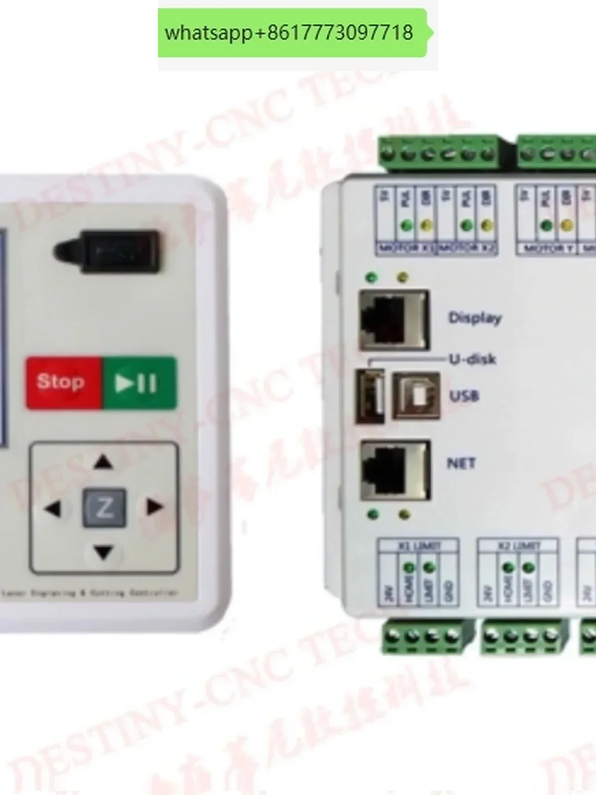 CO2 laser engraving machine control system genuine Zhiyuan 4311 control card panel Powercut in Chinese and English