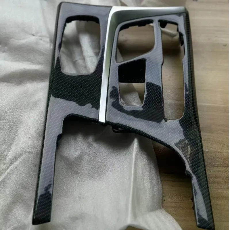 BMW5 시리즈 G30 G38 2018-2023 530i 530Li 540i M550i 실내 몰딩용 센터 콘솔 리얼 카본 파이버 교체품