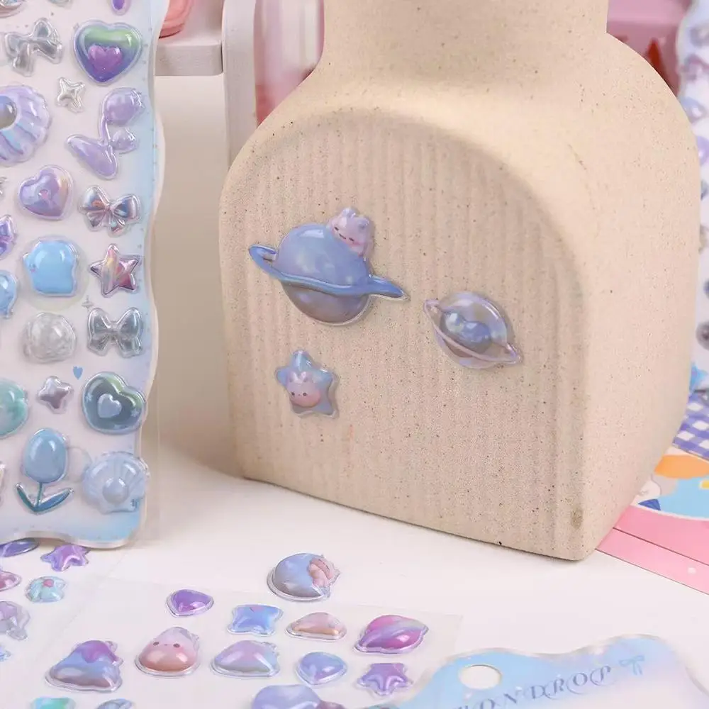 Adesivi in rilievo Scrapbooking Candy Fantasma Coniglio Diario fai da te Adesivo di cancelleria Decor Simpatici adesivi estetici