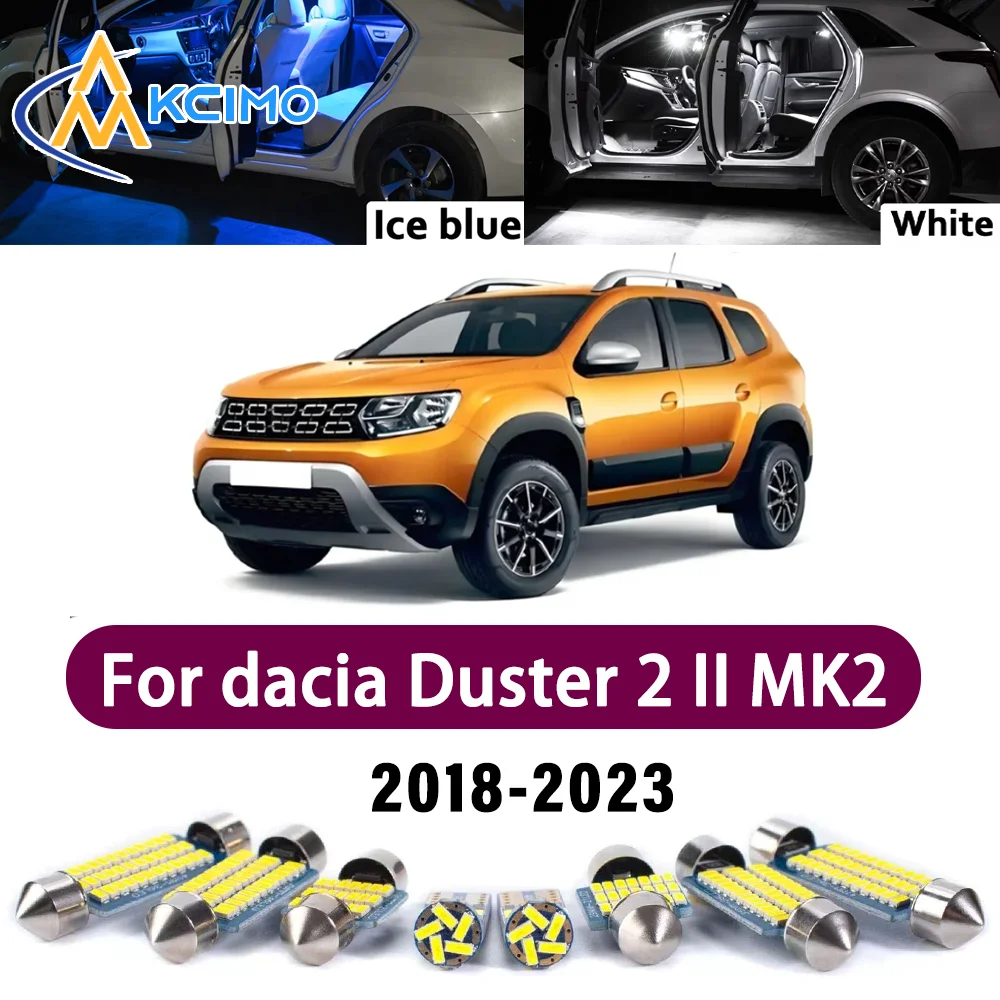New Canbus Number Plate Bulb For Dacia Duster 2 II MK2 2018-2023 Premium Easy Install Mirror Bright Reading Error-Free Lights