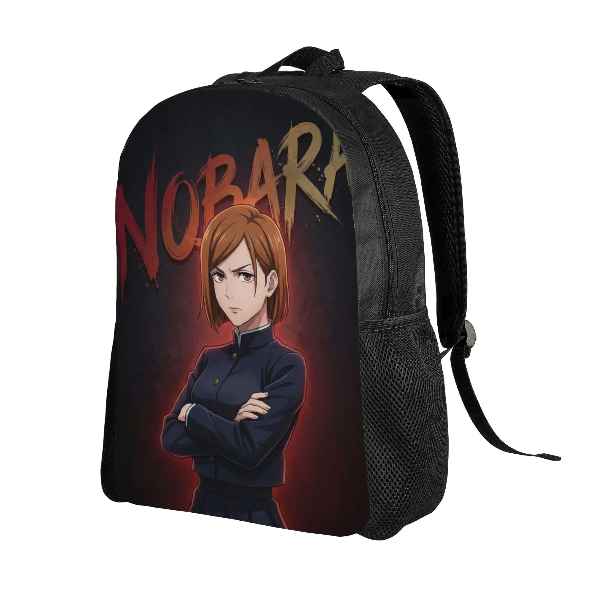 Jujutsu Kaisen Knapsack Back to school season Nobara Kugisaki (4)  Retro Washable Backpack