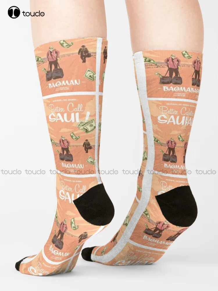 Better Call Saul Bagman Socks Ankle Socks For Women 360° Digital Print Christmas New Year Gift Creative Funny Socks Halloween