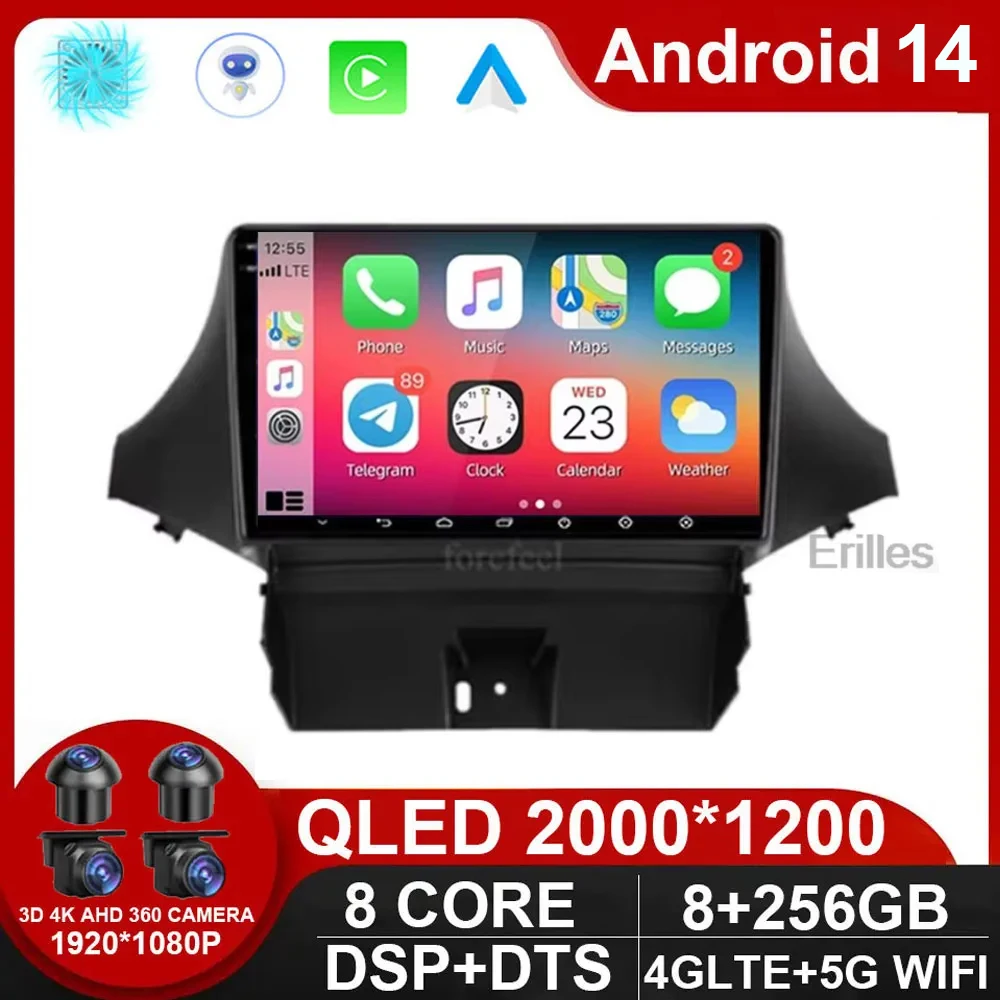 

9" Android 14 Car Radio For Chevrolet Orlando 2010 - 2018 Multimedia Video Player Navigation GPS intelligent system WIFI NO 2DIN