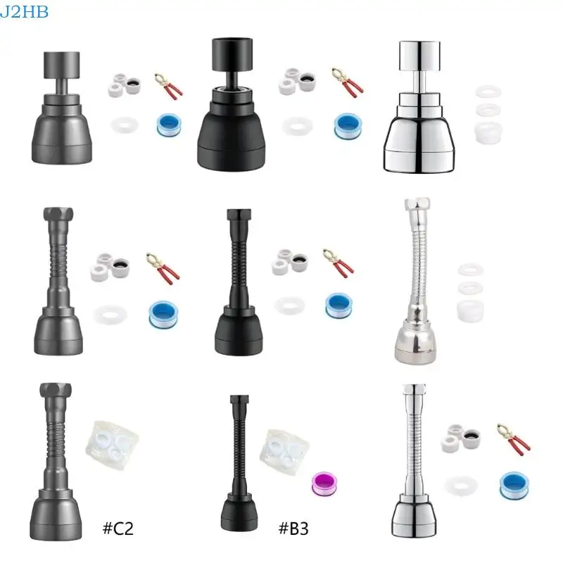 

J2HB Faucet Sprays Head 3 Stage Water Flows Adjustable Not Splatters Aerator for House