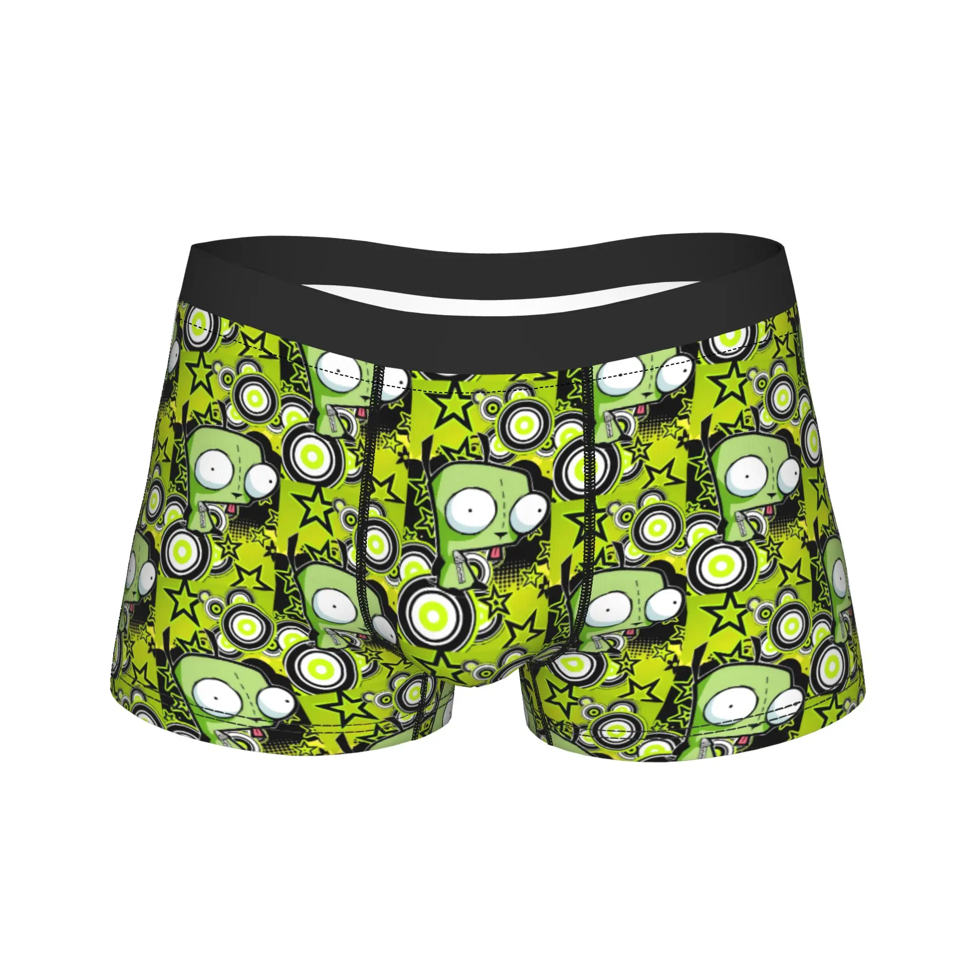 

Invader Zim мультяшное мужское нижнее белье, трусы-боксеры, шорты, популярные трусы из полиэстера для Homme, большие размеры