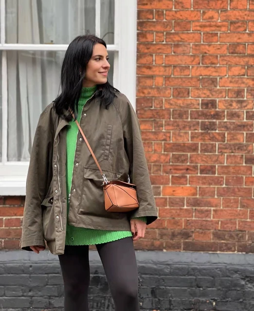 Army green winter jacket womens hotsell