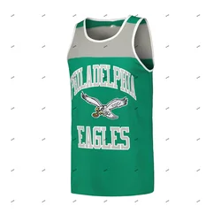 2024 Usa Chłopcy Ubrania Dzieci Nastolatek Top Mężczyźni Tee Kamizelka T Shirt Player Team Train Philadelphia Eagles Mitchell Tank Phillies