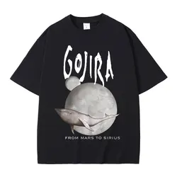 France Metal Band Gojira From Mars To Sirius Flying Whales Music Album Graphic T Shirt Men Women Vintage Gothic Rock T-shirts