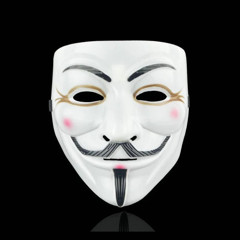 Adult Halloween Christmas Party Gift Film Theme Guy Fawkes Mask V for Vendetta Anonymous Hacker Cosplay Mask for Entertainment 4