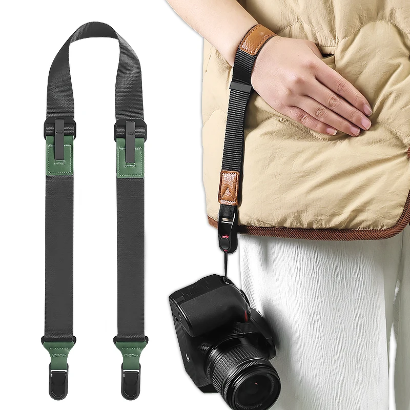 Multifunctional Camera Shoulder Strap Quick Release Belt For Canon EOS R5 R6 Nikon Z7 Z6 Sony A6400 A7M4 A7C Fuji XT4 Micro DSLR