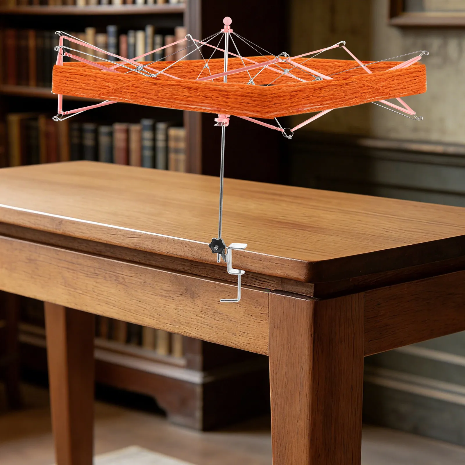 

Compact Yarn Winder for Skeins - Hand Knitting Tool with Umbrella Swift - Yarn Winding Support for Crochet and Knitting
