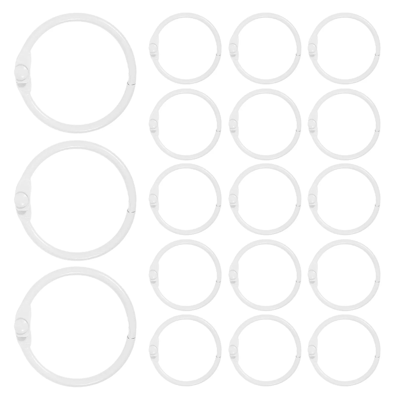 

60 шт. металлических кольцевых переплетных колец 25 мм для флеш-карт, индексных карточек, альбомов, тетрадей, организации документов и рукоделия