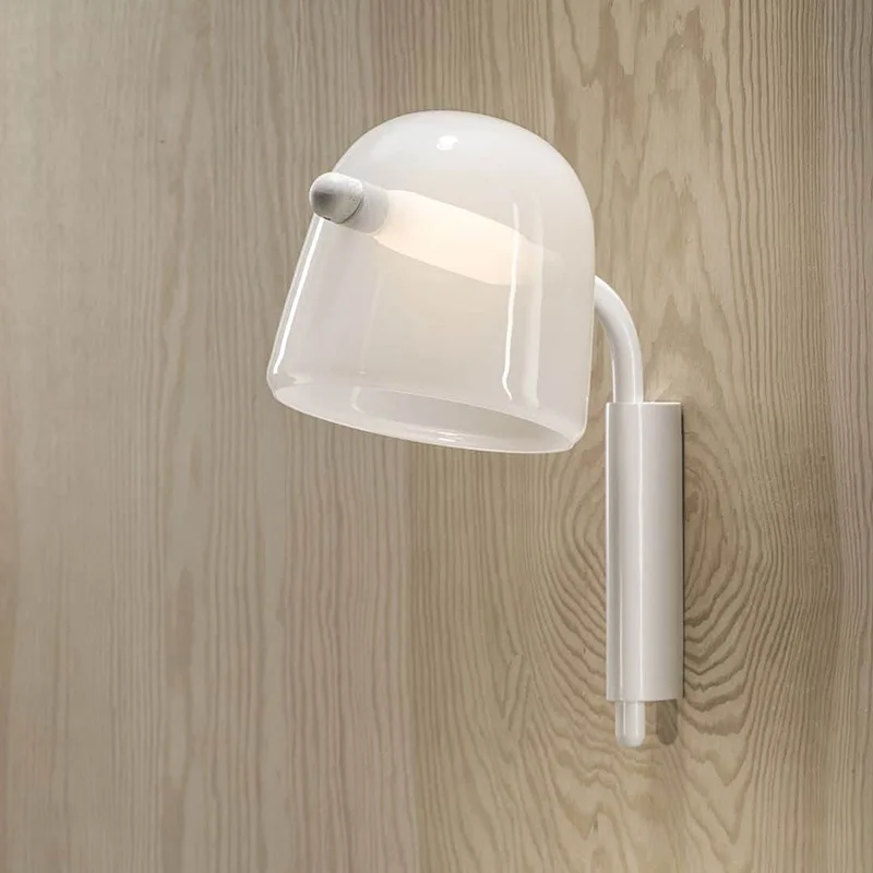 Modern Nordic minimalist bedside wall lamp designer ins creative bedroom study aisle lamp modern glass decorative lamps indoor