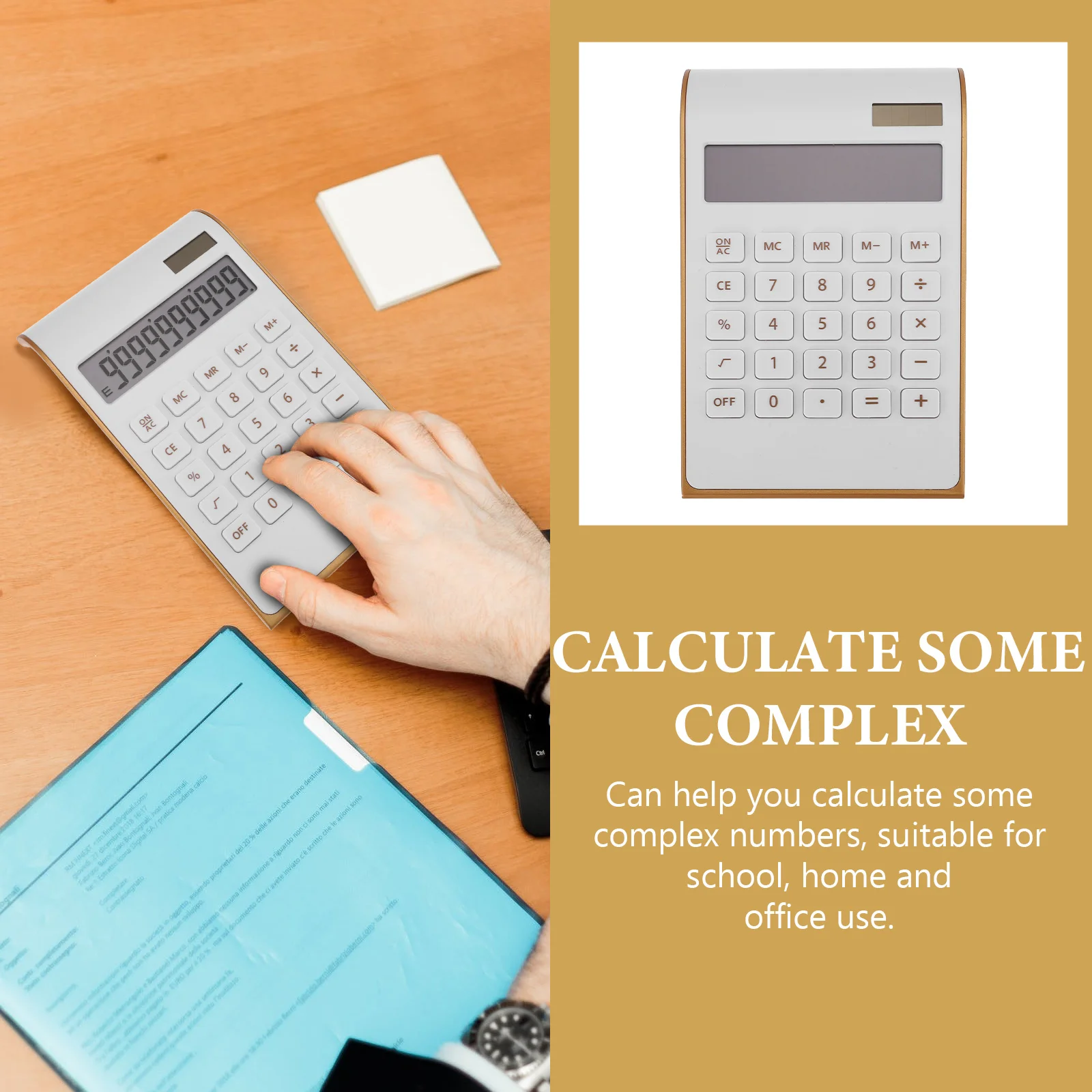 Solar Calculator Pretty Calculators Desktop Science Vintage School Small Office Mechanical Child Mini Character
