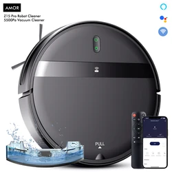 Z15 Robot Vacuum Cleaner, Maps Memory 5400Pa Suction, Smart WIFI App Remote, Virtual Navigate, Floor Carpet Washing for Home