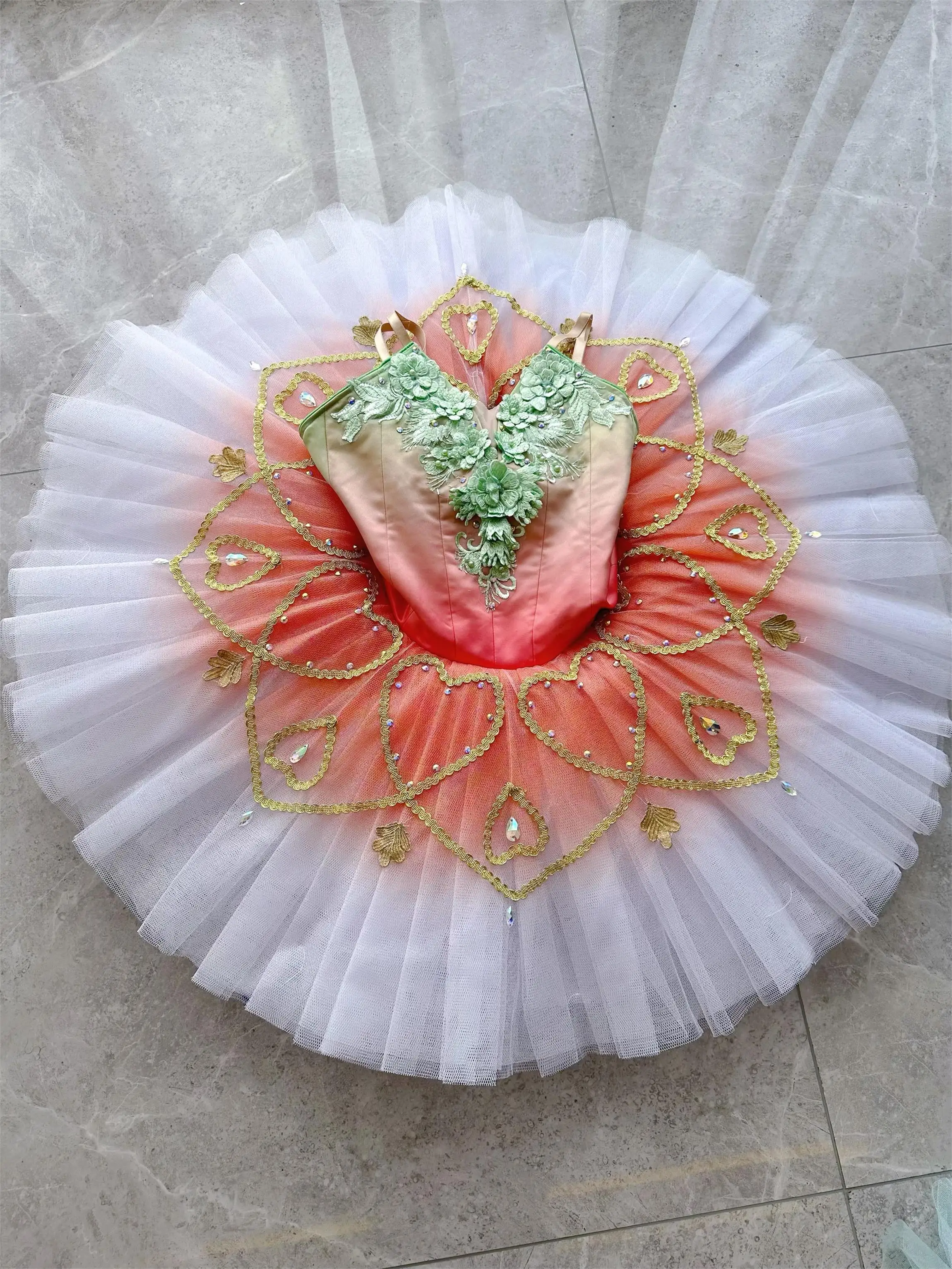 Ballet Tutu Professional Dance Costume Women Girls Child Adult Custom Size Perfomance Competition Dress Stage Dance Wear