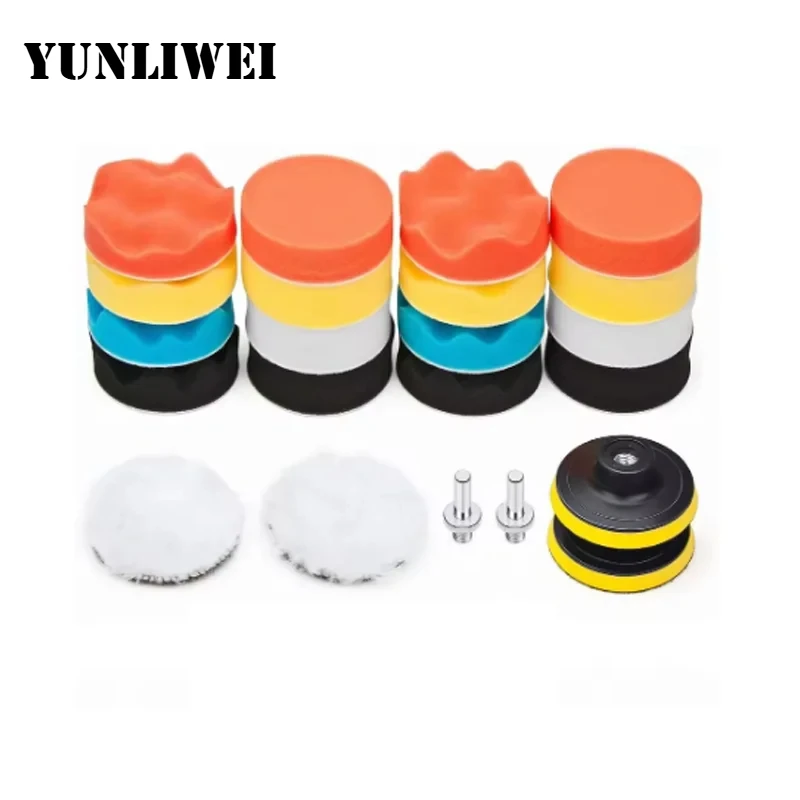 Car Wax Polishing Sponge Multi-functional Round Foam Buffing Pad Soft Non-scratch Wax Applicator Sponge for Car Body Care Polish