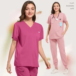 Kit di chirurgia per sala operatoria all'ingrosso facile da strofinare kit di lavoro ospedaliero uniforme medica infermiera tuta da lavoro dentale personalizzata